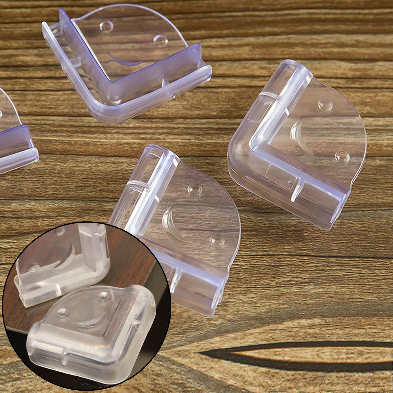 Table corner edge protectors for child safety, 4-pack Table corner edge protectors for child safety, 4-pack